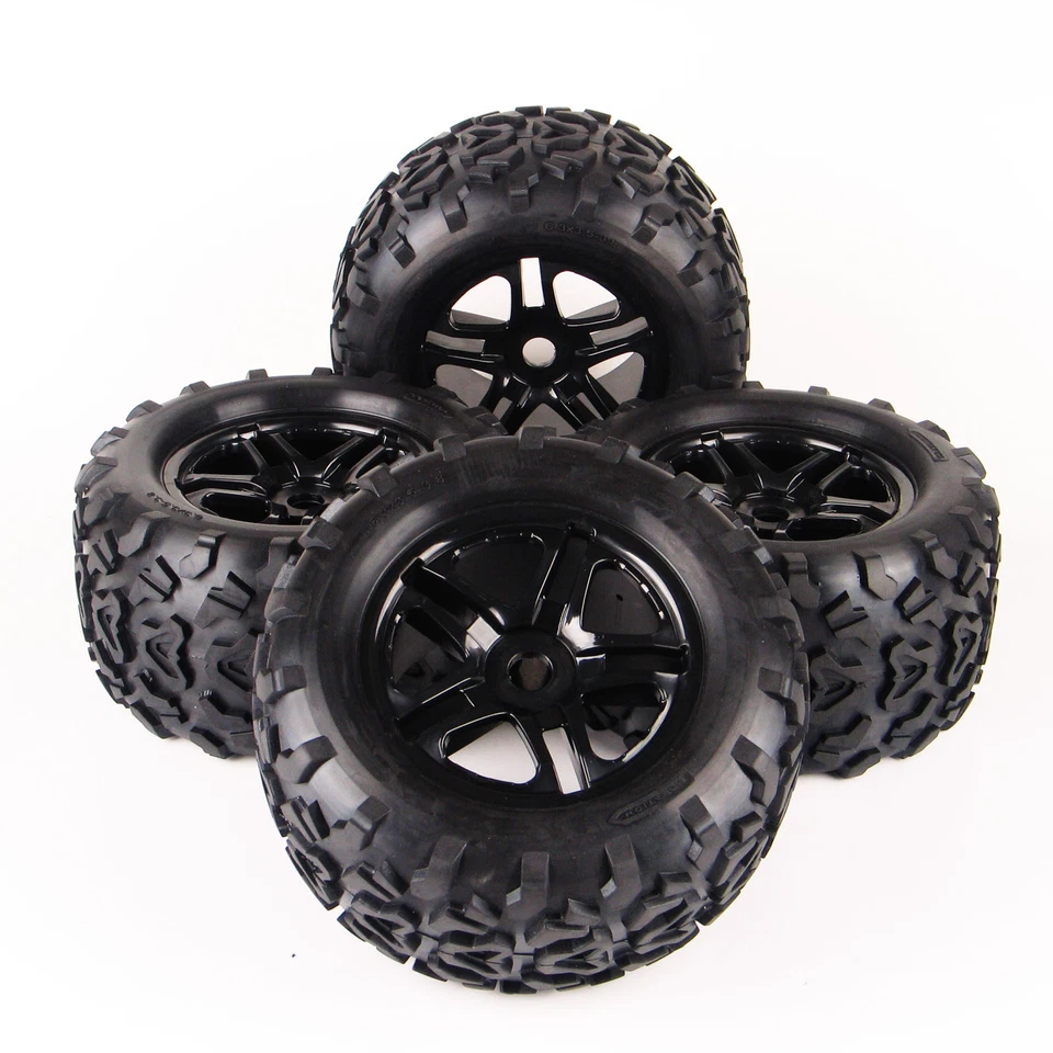 4x RC Car Off Road 1:8 Truck Tire 17mm HEX Wheel Rim - Image 3 of 4