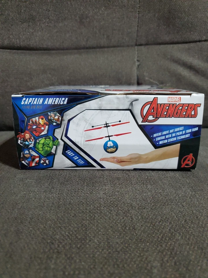 Captain America Marvel Avengers Flying UFO / Hoverball (New In Box)     - Image 3 of 4