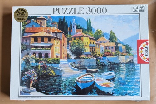 Lake Como Landing EDUCA 3000 Piece Puzzle - New Sealed