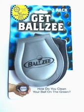 2 Pack NEW GOLF BALL CLEANER BALLZEE KEEP IN YOUR POCKET GOLF ACCESSORY