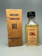 Vintage KODASCOPE OIL Bottle Box Eastman KODAK Camera Photography W2 