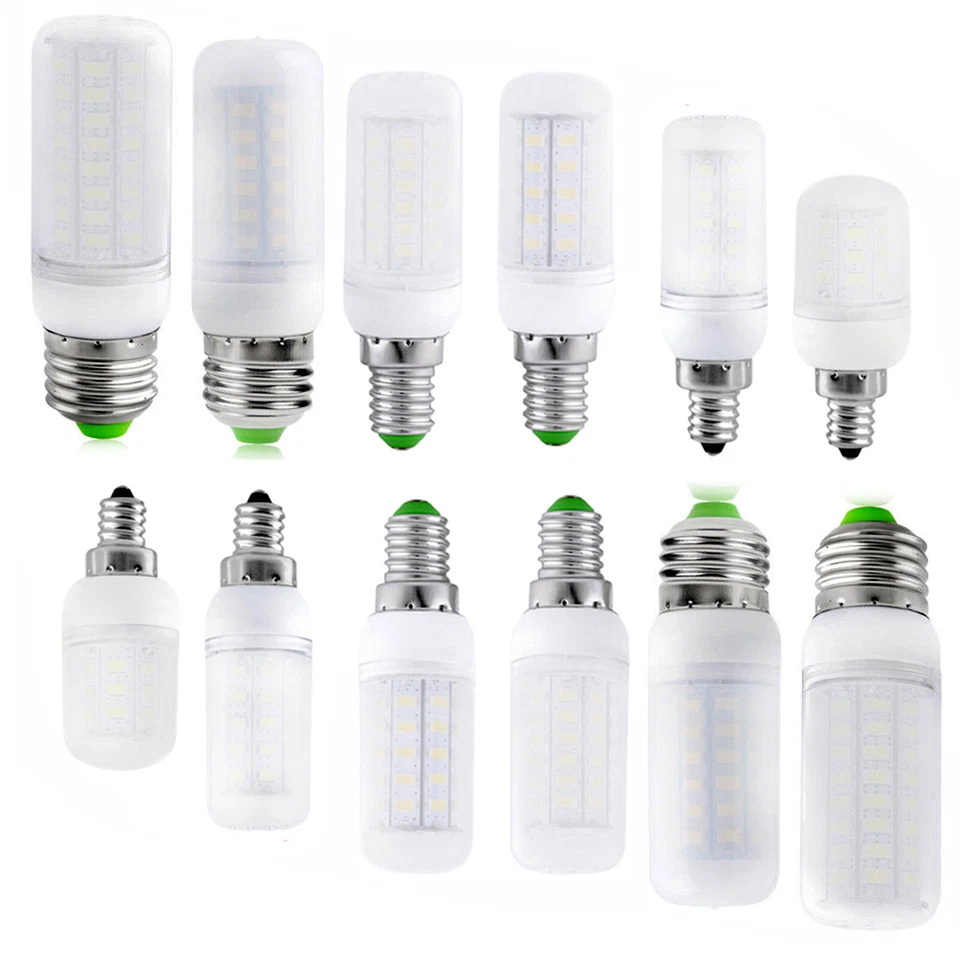 E27 E14 E12 7W - 15W LED Corn Bulb Light 5730 SMD 110V 220V Bright Replace Lamp - Image 2 of 4