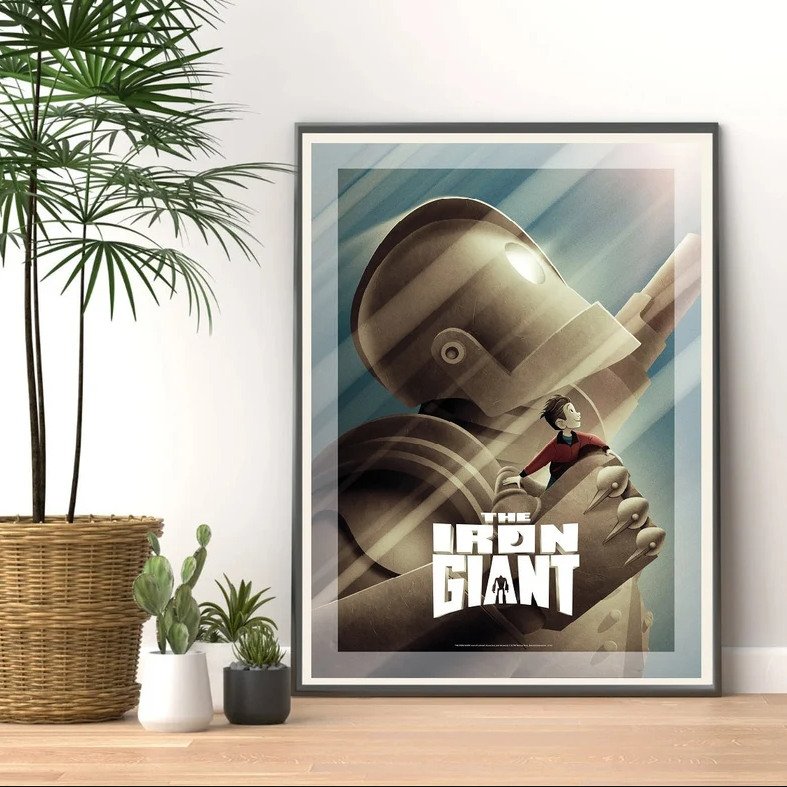 The Iron Giant Movie Poster Print, Wall Art, Room Decor, Movie Art, Gifts