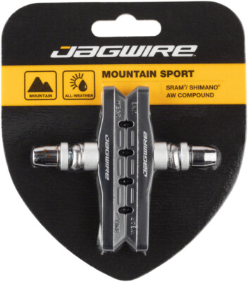 Jagwire Mountain Sport Brake Pads Threaded Post Black Box of 50 Pairs