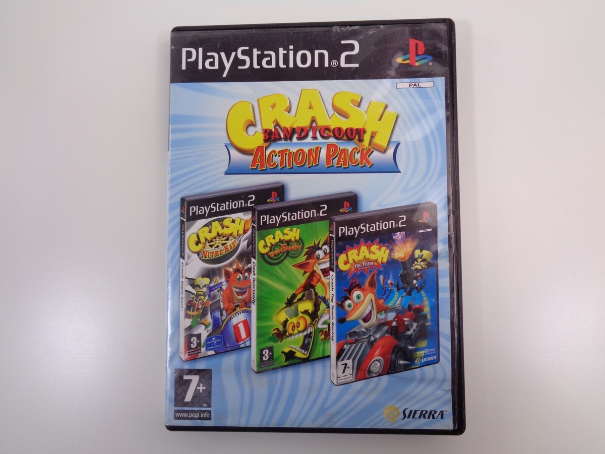 CRASH BANDICOOT ACTION PACK / Jeu console PS2 - Jeux vidéo