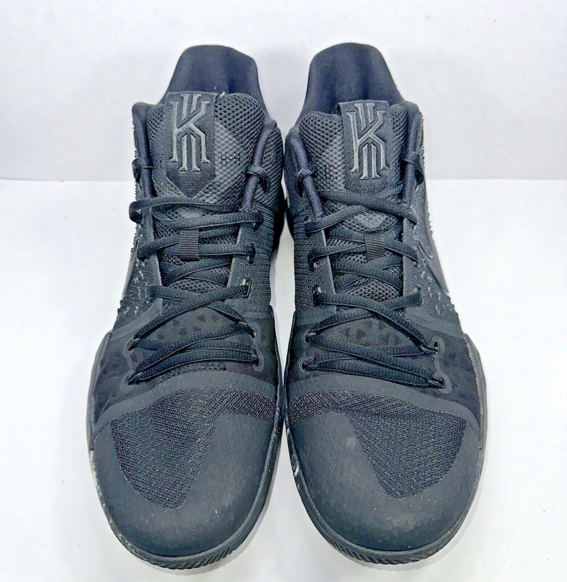 シューズ(男性用) NIKE KYRIE 3 'MARBLE' / BLACK BLACK Nike Zoom Kyrie 3 Men's Size 12 852395-005 Triple Black