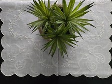 Reichhaltiges reines Leinen Bettwäsche Bellora mit Stickerei Vollstich Hand ecru Farbe