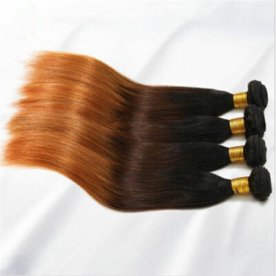 12A 1B/4#/30# BRASILIANISCHE JUNGFRAU 3 TÖNE DUNKLE WURZEL OMBRE MENSCHLICHES HAAR 3/4/5 BÜNDEL
