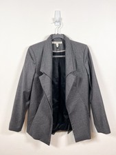 Twenty8twelve Jacket 12 Grey Blazer Wool Tailored Smart Formal Structured