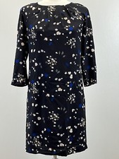Ann Taylor Floral Shift Dress Sz XS EUC Hidden Back Zipper