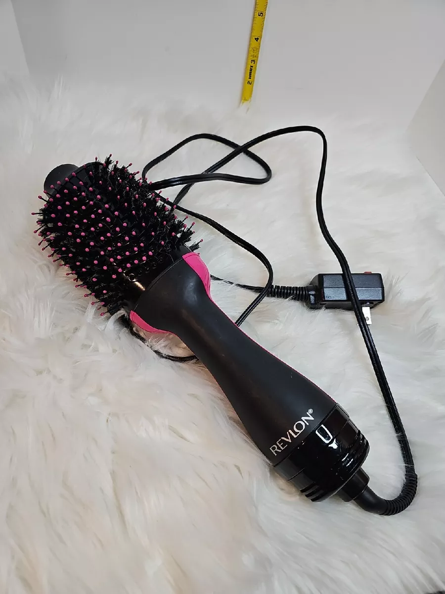 REVLON One-Step Volumizer Original 1.0 Hair Dryer and Hot Air Brush, Black  Pink