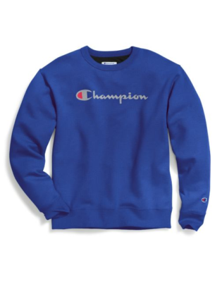 Champion Powerblend Men's Crew Script Logo Sweatshirt GF88H
