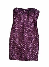 Forever21 Pink Strapless Sequin Mini Dress Size Medium NWOT