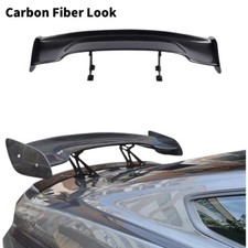 Rear Trunk Spoiler Tail Wing Universal Carbon Fiber Look For 57 Jdm Gt Style