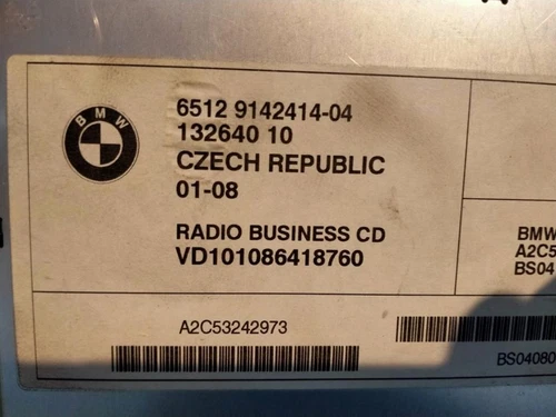 13264010 Sistema Audio/Radio Cd para BMW MINI CABRIO (R52) Cooper 2008 755998 - Imagen 2 de 9