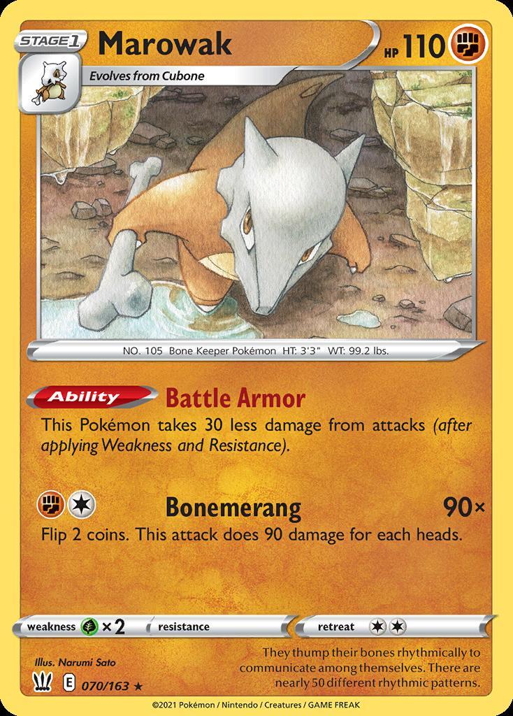 Pokemon Marowak (70/186) Battle Styles LP