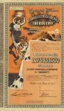 Hidroelectrica Iberica IBERDUERO 1954 Bilbao Madrid Iberdrola Renowables 500 pkt