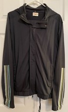 Vintage Under Gear Track Suit Men  s Medium Gray W Stripes Poly Blend 32  Length