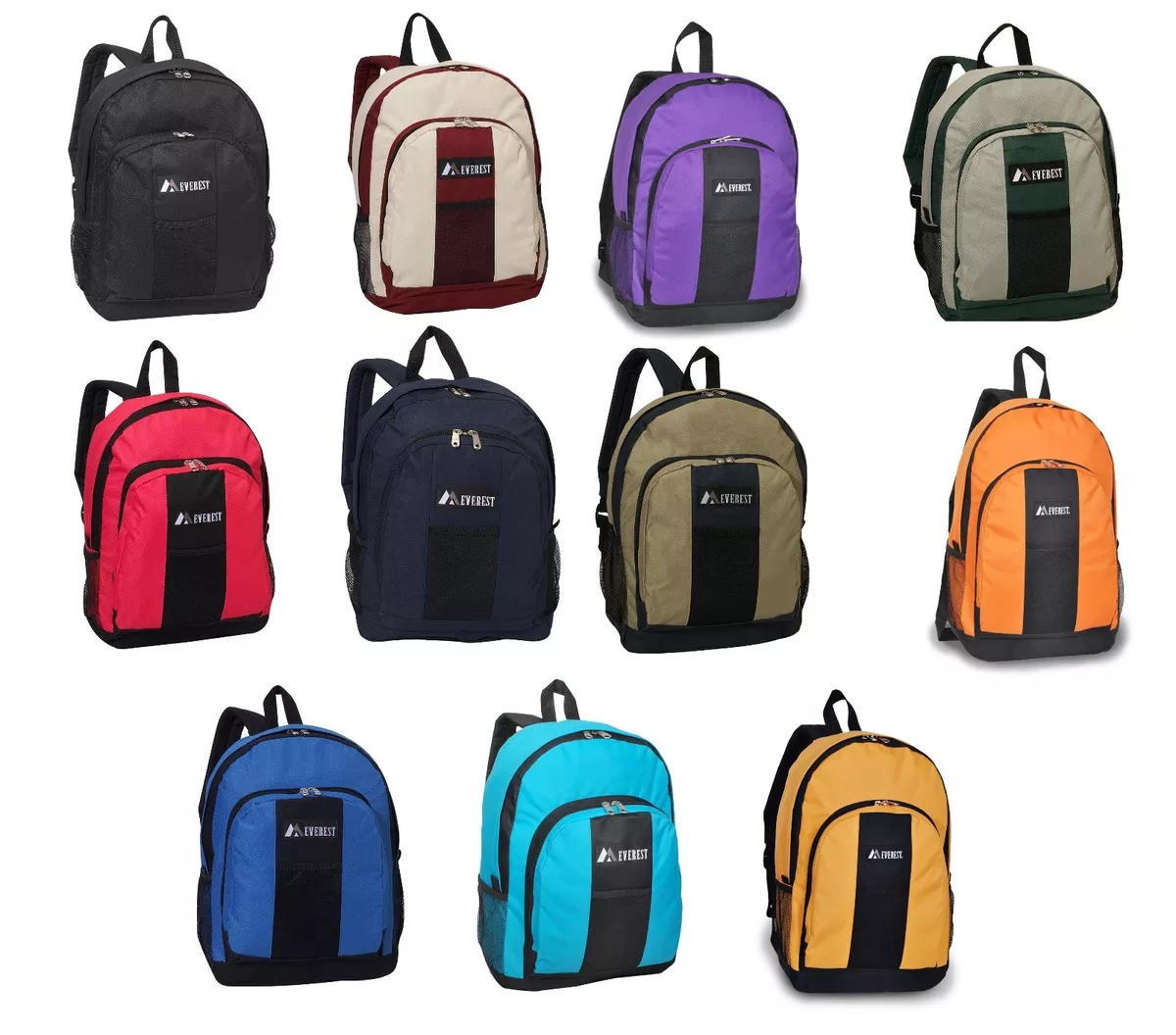 School backpacks with side best sale pockets