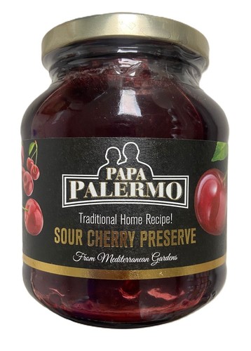 Sour Cherry Preserve, PAPA PALERMO, 13.1 OZ, 372G