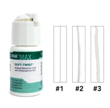 Gingi-Pak® Soft-Twist™ Medicated Retraction Cord–Epinephrine HCl, 108" All Sizes