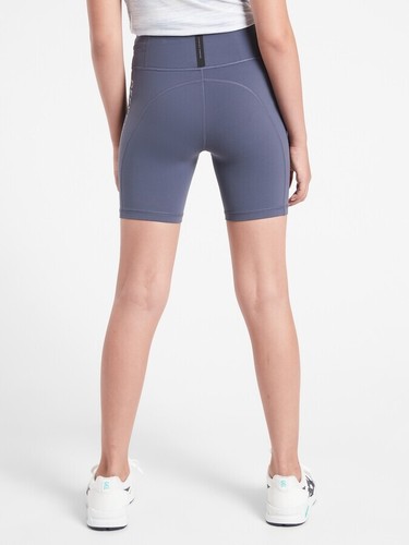 Allyson Felix for Athleta Girl Shorts XL 14 Purple Defy Expectations Compression - Picture 2 of 13