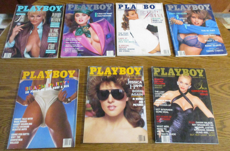 PLAYBOY LOT OF 7 1987