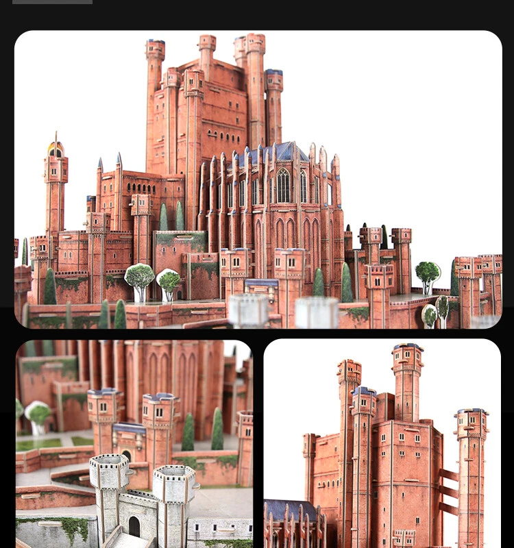 CubicFun Juego de Tronos Oficial Rojo Mantener 3D Puzzle Construcción Modelo Set Foto 3 de 4