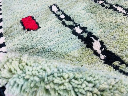 Moroccan Rug, Beni Ourain Colorful Rug, Wool Rug, Checkered Rug, custom rug - Picture 2 of 10