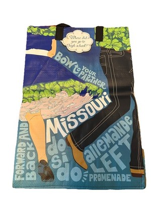 Trader Joe's Reusable Shopping Bag Missouri Multicolor All-Over Pattern