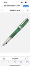 Visconti Opera Demo Mint Green Fountain Pen Broad Nib RETAIL $750…70% OFF!