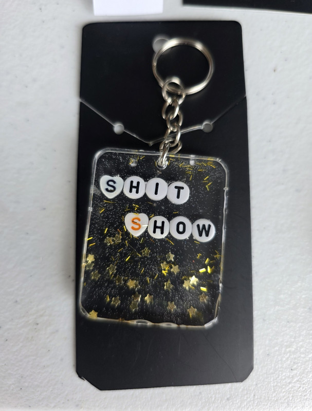 Acrylic "$HIT SHOW" Keychain w/ Detachable Keyring