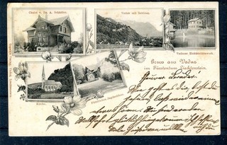 Austria 124 Liechtenstein Postcard Stamped Vaduz (20524)