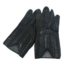 CLAUDE MONTANA - 1990s Brown Quilted Leather Gloves, Size 9