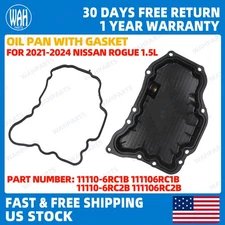For Nissan Rogue 1.5 2021-2024 Engine Oil Pan With Gasket 11110-6RC1B 111106RC2B