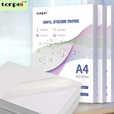 Wholesale A4 Self-adhesive Vinly Sticker Paper Waterproof Tear-off Resistant Scr
