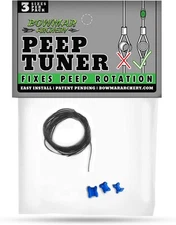 Bowman Archery Peep Tuner, Fix Rotation with Ease, Effective and Blue 