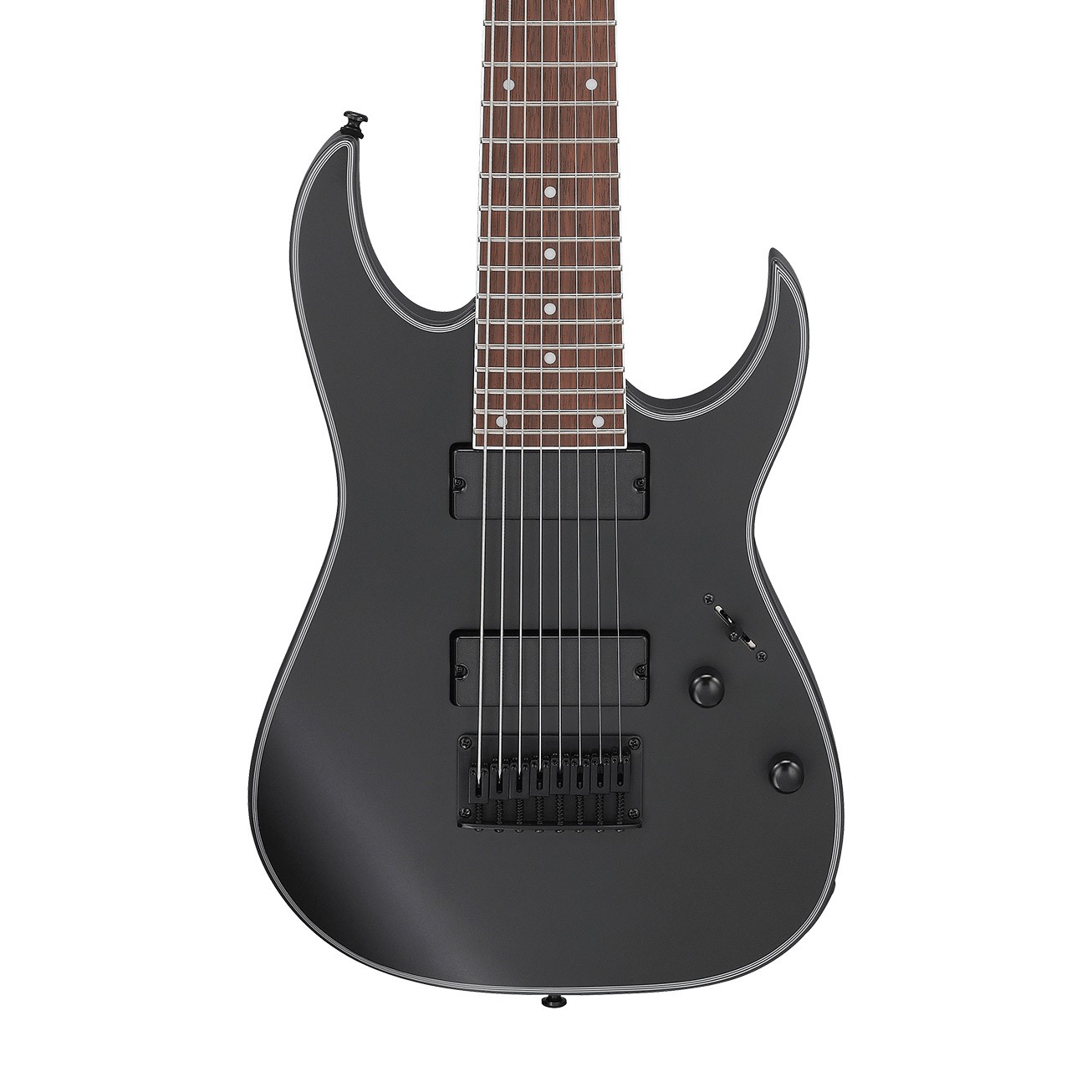 Ibanez RG8EX-BKF RG Series 8 String Electric Guitar, Black Flat (NEW)