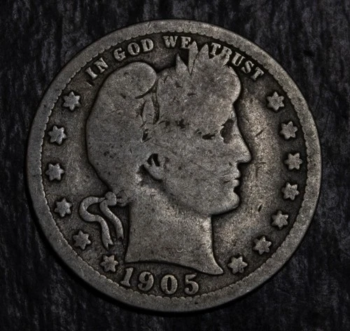 1905 Barber Quarter Good  Lot F 938