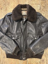 Spitfire Giacca G-1 Flight Jacket Pelle 70’s Imbottita Brown Tg 42 Made USA A-2