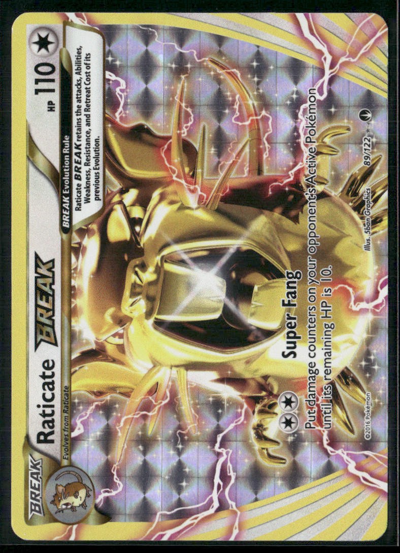 Raticate BREAK 89/122 Holo - Pokemon TCG XY - BREAKpoint