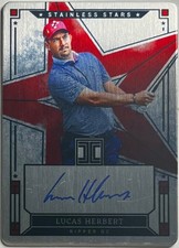 2025 Impeccable LIV Golf Lucas Herbert Stainless Stars Auto /54
