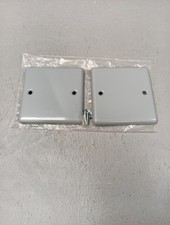 Metal clad Blanking Plate With with screws Bevelled Edge pack of 2.