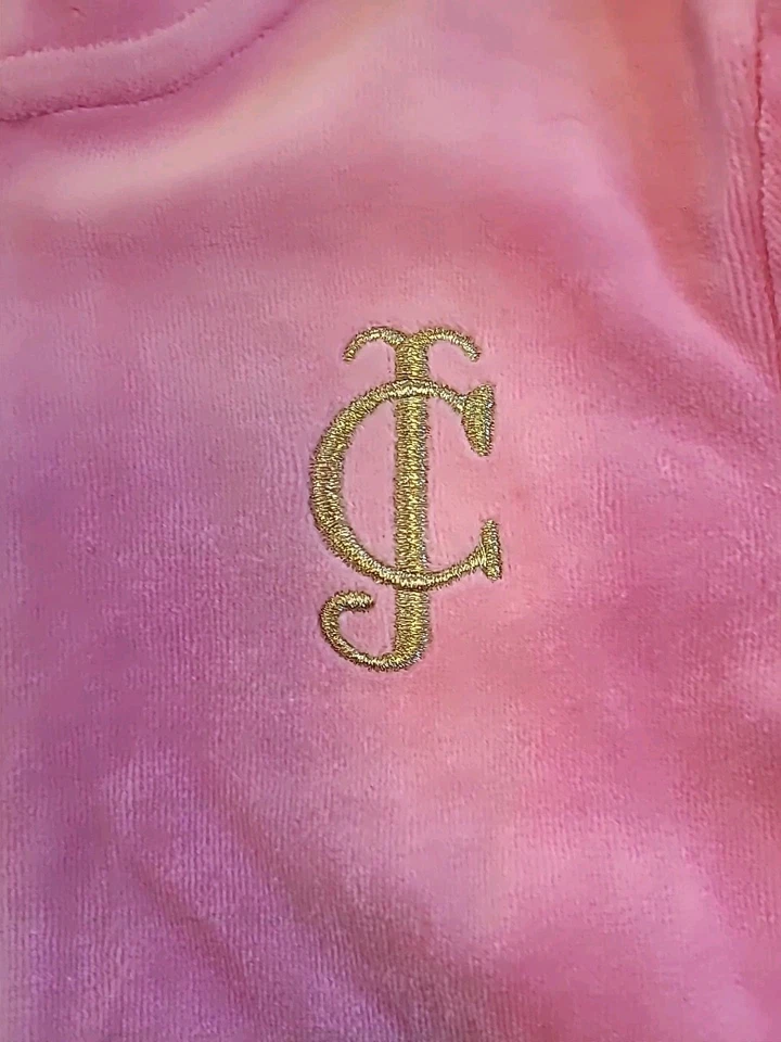 全新 女孩 尺寸 6 儿童 粉色 Juicy Couture Velore 轨道套装 金色 JC Y2K Barbiecore — 第 3/4 张图片