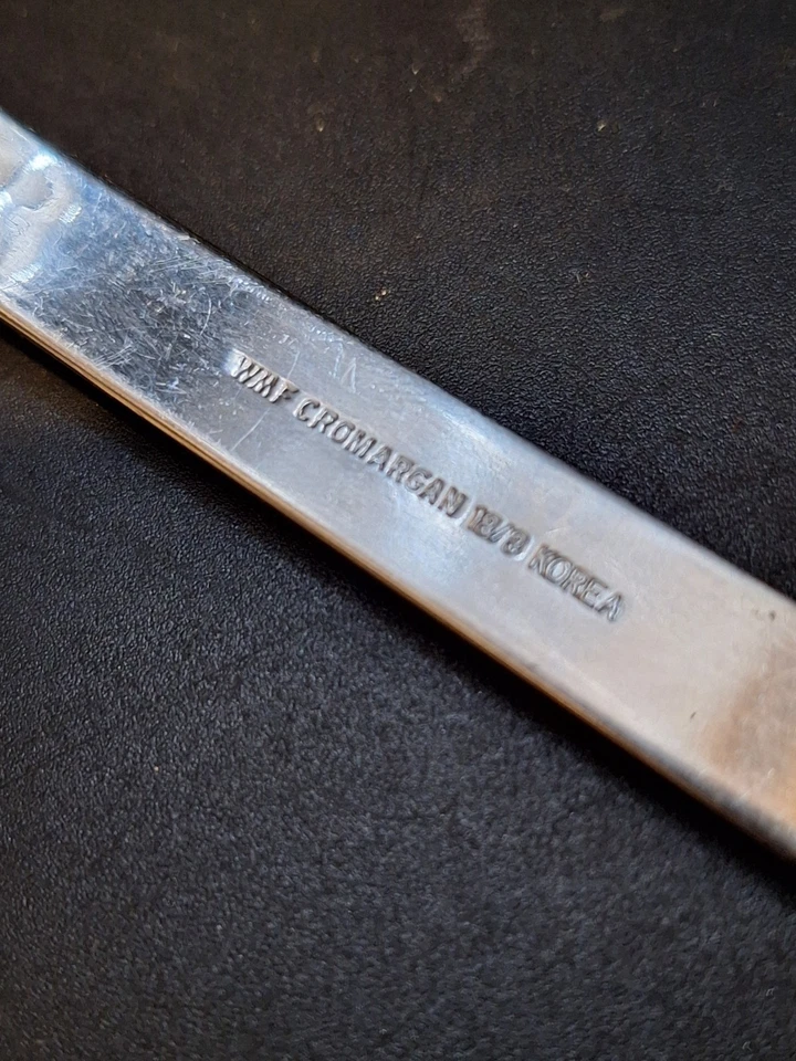 WMF Cromargan Korea RENO Stainless Small Solid COLD MEAT SERVING FORK 7 1/2" - Image 3 of 3