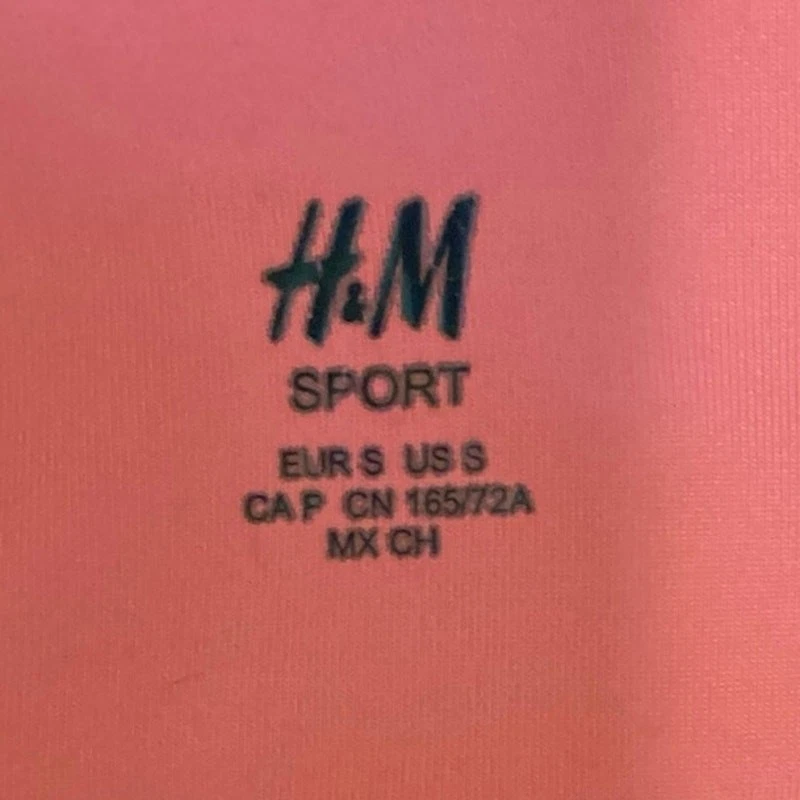 H&M Sport Multicolor Activewear Colorblock Mid Rise Athletic Fitness Leggings S - Image 4 of 4