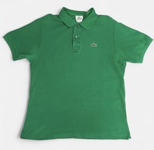 LACOSTE Men  s Royal Green Short Sleeve Polo Shirt Size 5 US M Medium Pre-Owned