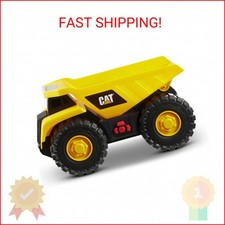 CAT Construction Tough Machines Toy Dump Truck, 10" w/Realistic Lights & Sounds,