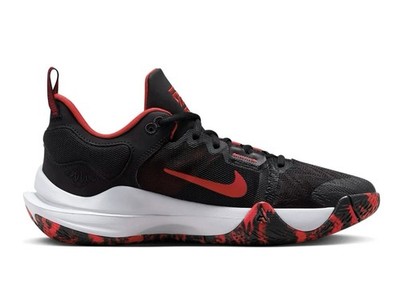 Nike Giannis Immortality 2 Bred Black Red Wolf Grey Mesh Basketball Shoes
