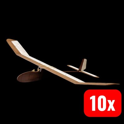 Pichler Modellbau Wurfgleiter Flugmodell Holzbausatz Papierbespannung 10 STÜCK